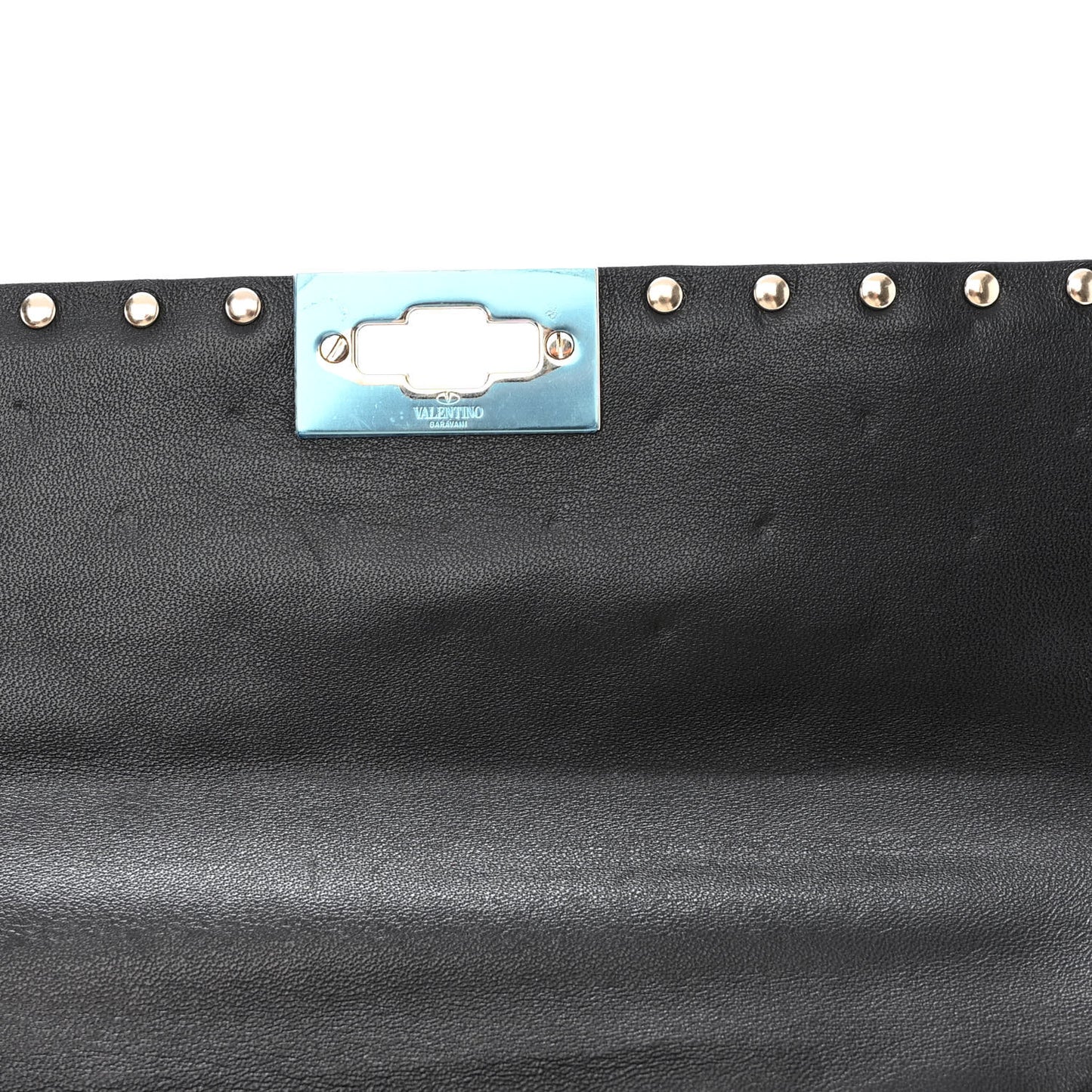 Calf Hair Leopard Print Medium Rockstud Spike Shoulder Bag