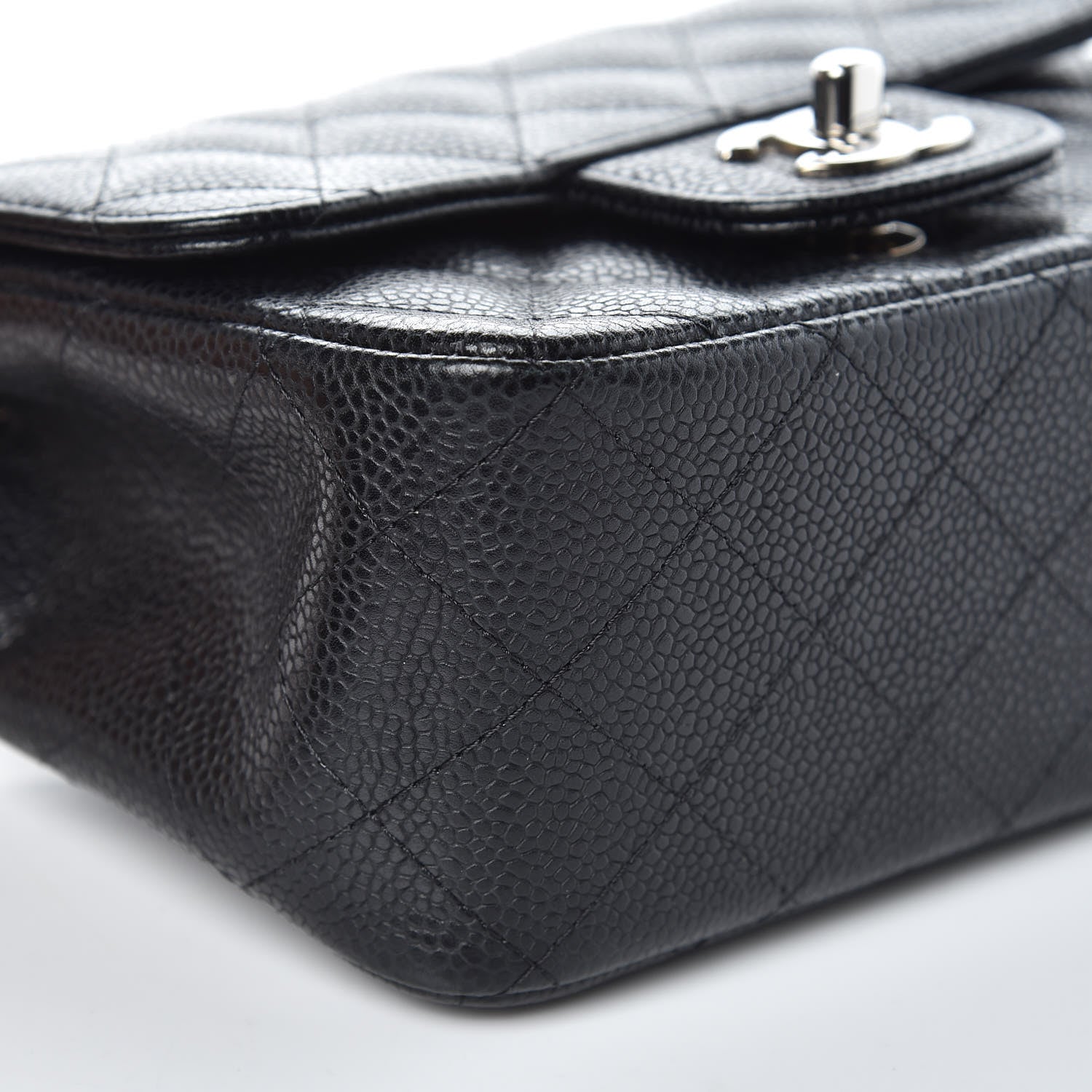 Chanel Caviar Quilted Mini Square Flap Black 8 of 12