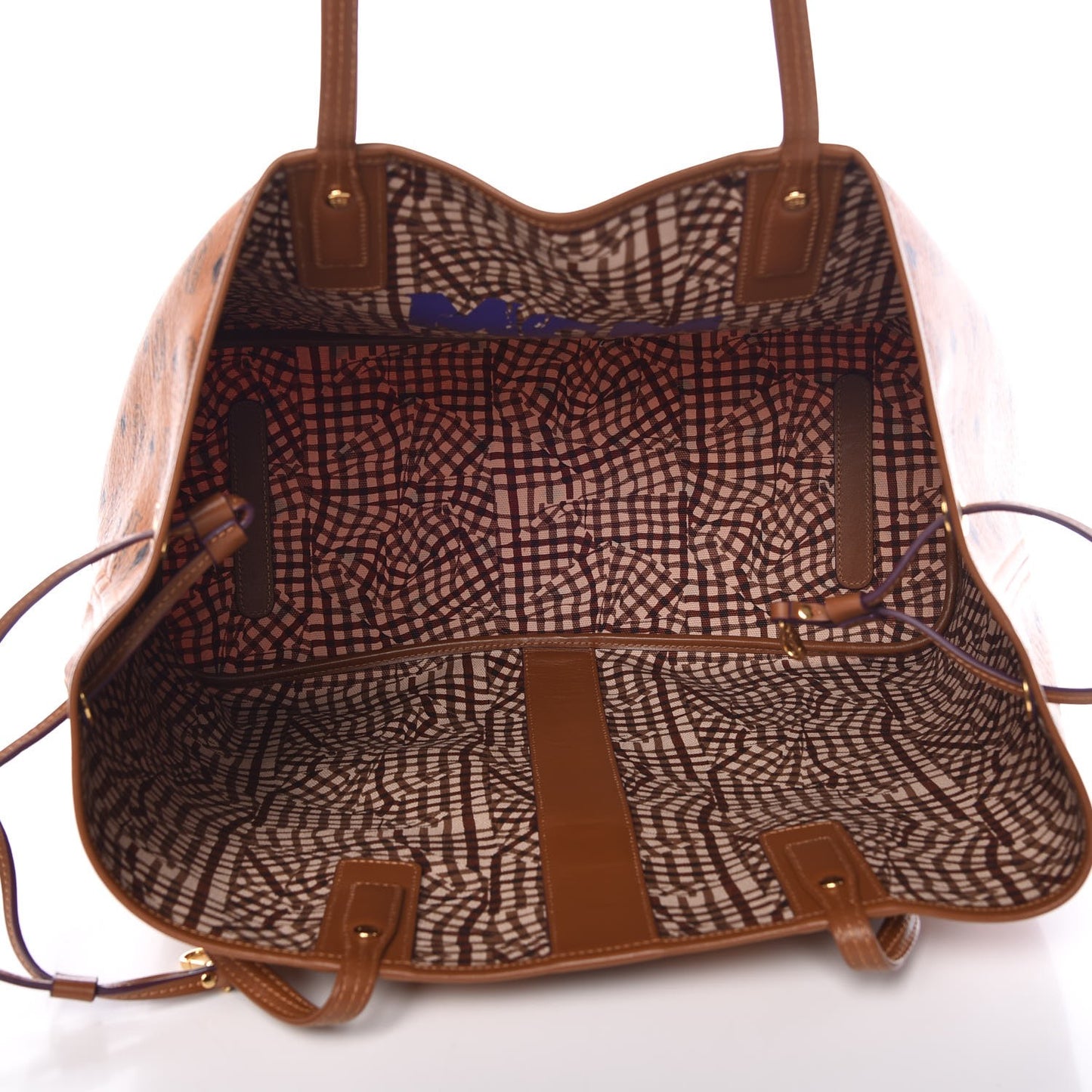 Visetos Large Liz Reversible Shopper Tote Cognac