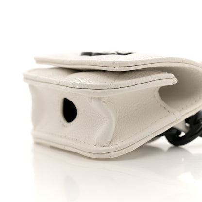 Chanel Caviar Quilted Airpods Pro Holder Belt White 10 of 11
