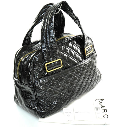 Marc Jacobs Patent Quilted Ursula Bowler Black 3 of 9