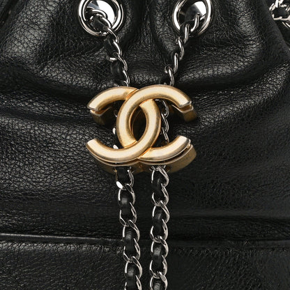 Chanel Calfskin Quilted Small Gabrielle Bucket Black 8 of 10