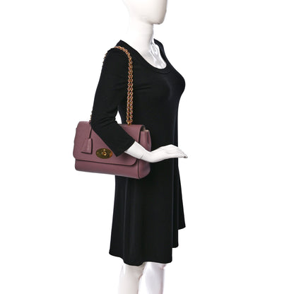 Mulberry Calfskin Goat Medium Lily Flap Dark Blush 2 of 8