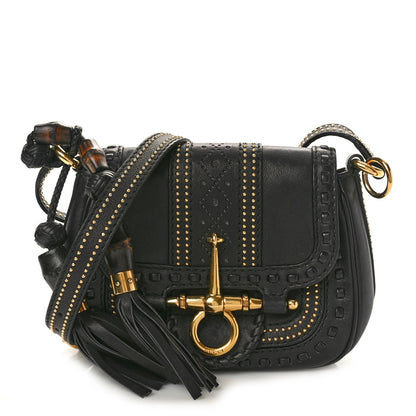Gucci Calfskin Small Snaffle Bit Shoulder Bag Black 1 of 10