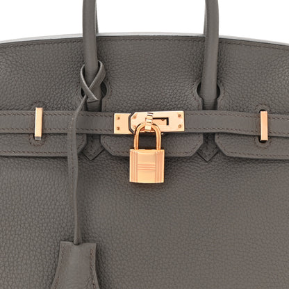 Hermes Togo Birkin 25 Etain 8 of 11