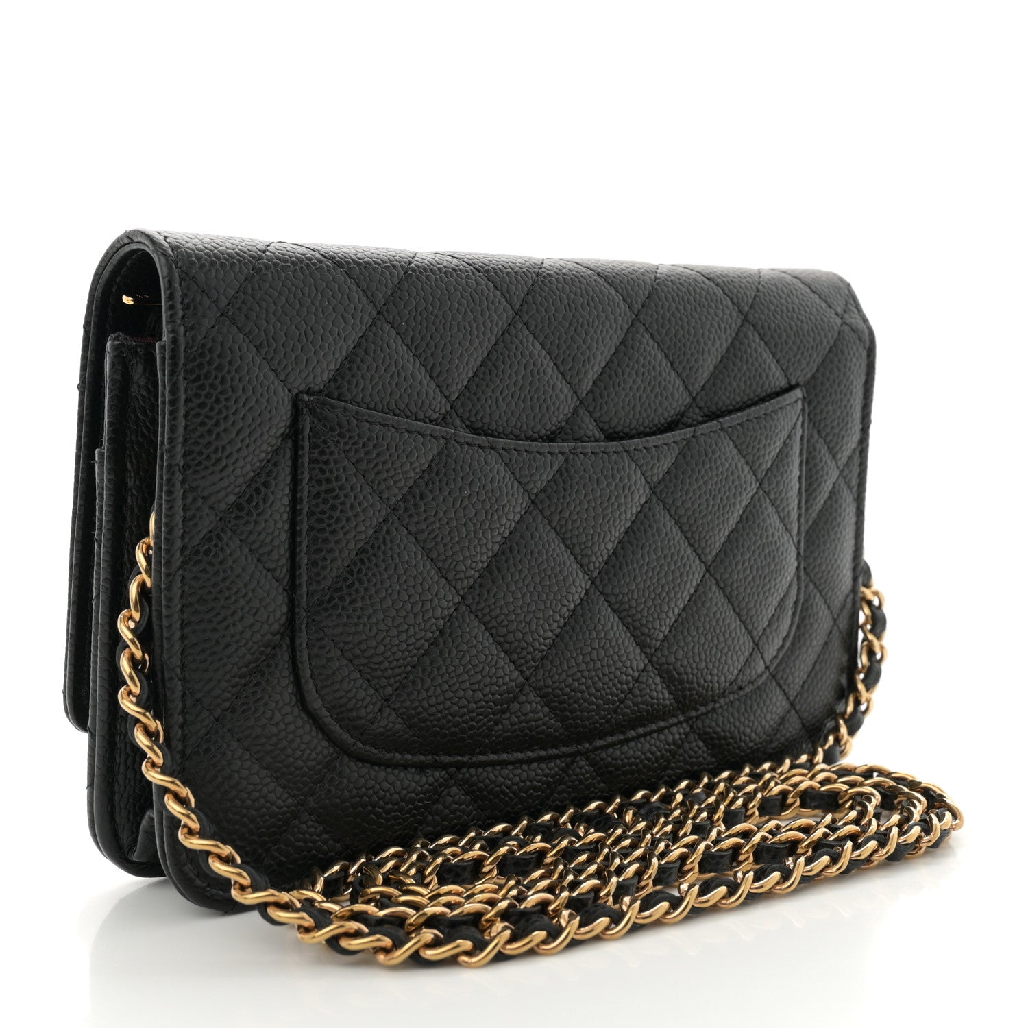 Chanel Caviar Quilted Wallet on Chain WOC Black 3 of 10