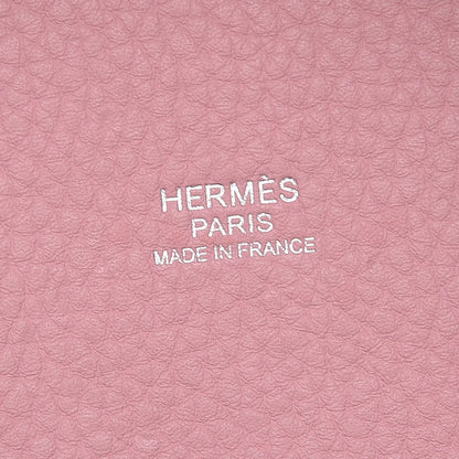 Hermes Taurillon Clemence Picotin Lock 22 MM Rose Sakura 6 of 10