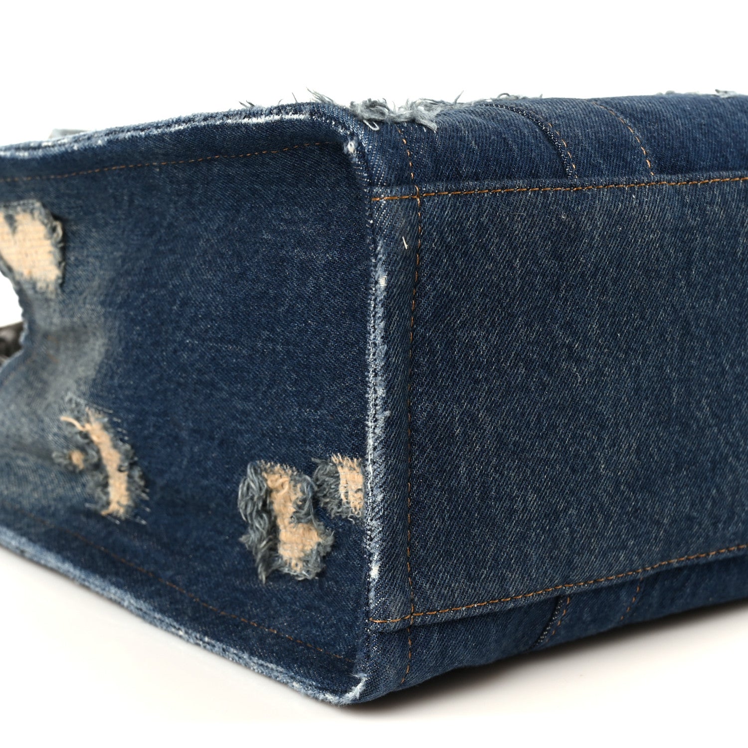 Marc Jacobs The Rip and Repair Denim Canvas Medium The Tote Bag Blue Blue 10 of 11