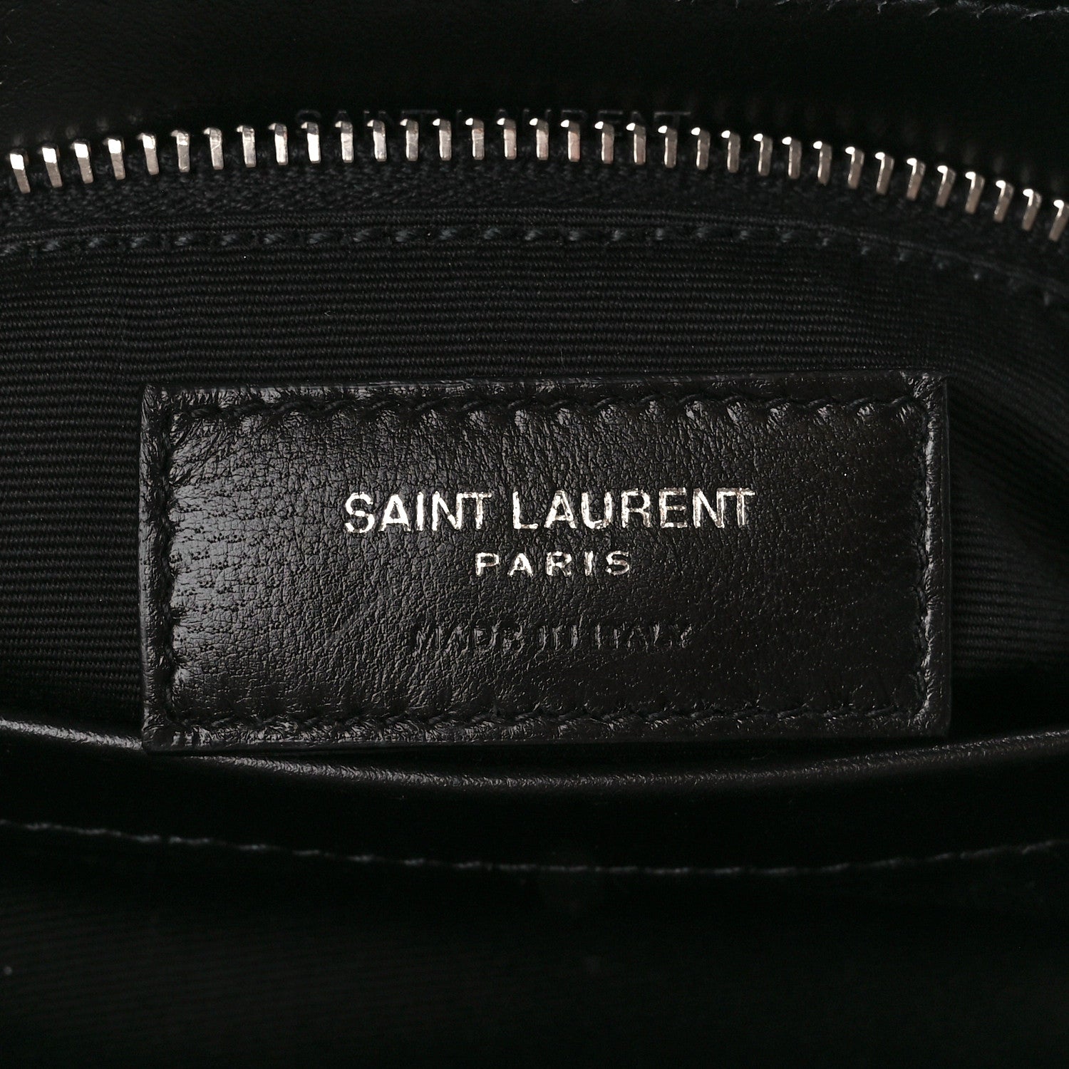 Saint Laurent Calfskin Y Quilted Monogram Toy Loulou Crossbody Bag Black 7 of 11