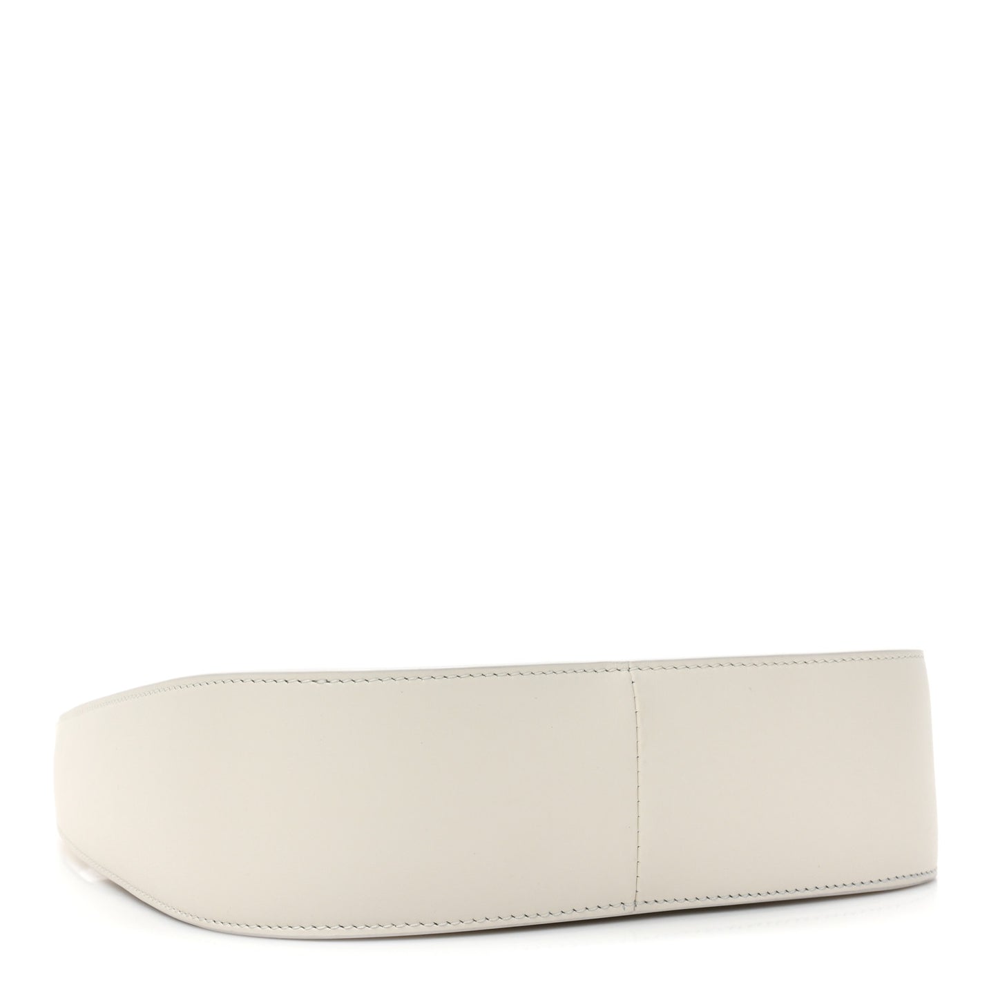 Smooth Calfskin Half Moon Shoulder Bag New Ivory