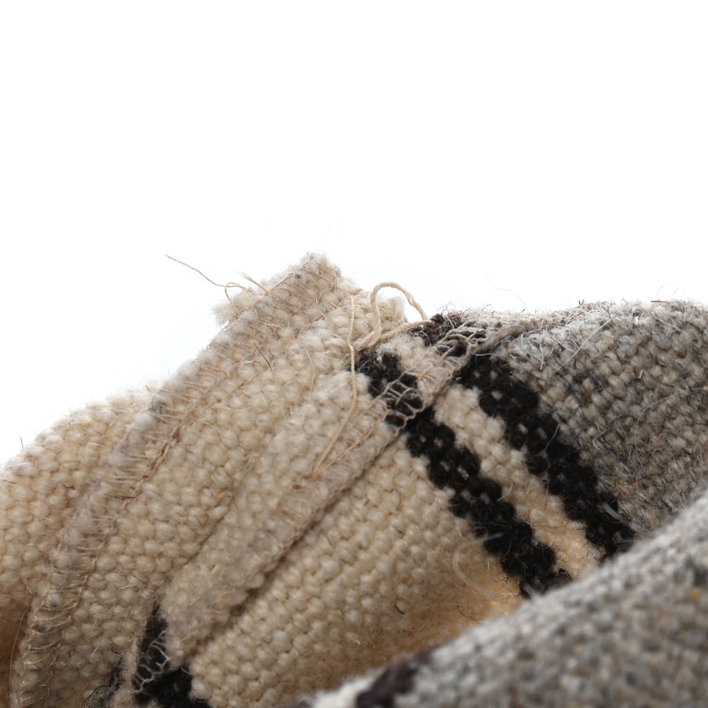 Wool Flat Messenger Beige