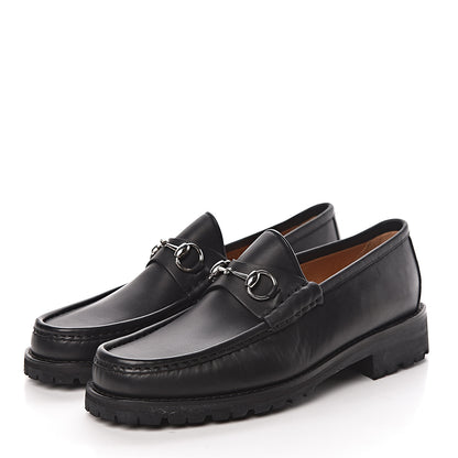 Gucci Laredo Calfskin Mens Horsebit Loafers 9.5 Black 3 of 11