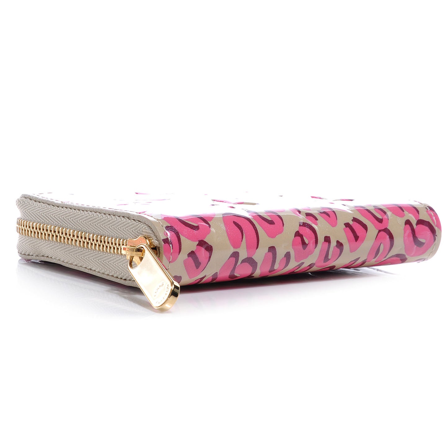 Vernis Leopard Zippy Coin Purse Blanc Corail