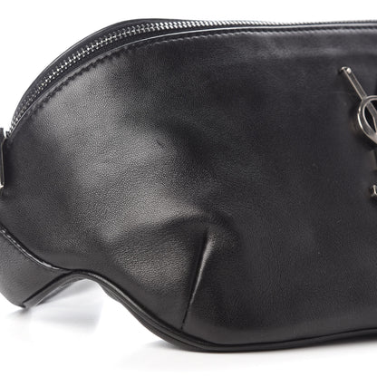 Saint Laurent Grain De Poudre Monogram Belt Bag Black 8 of 9