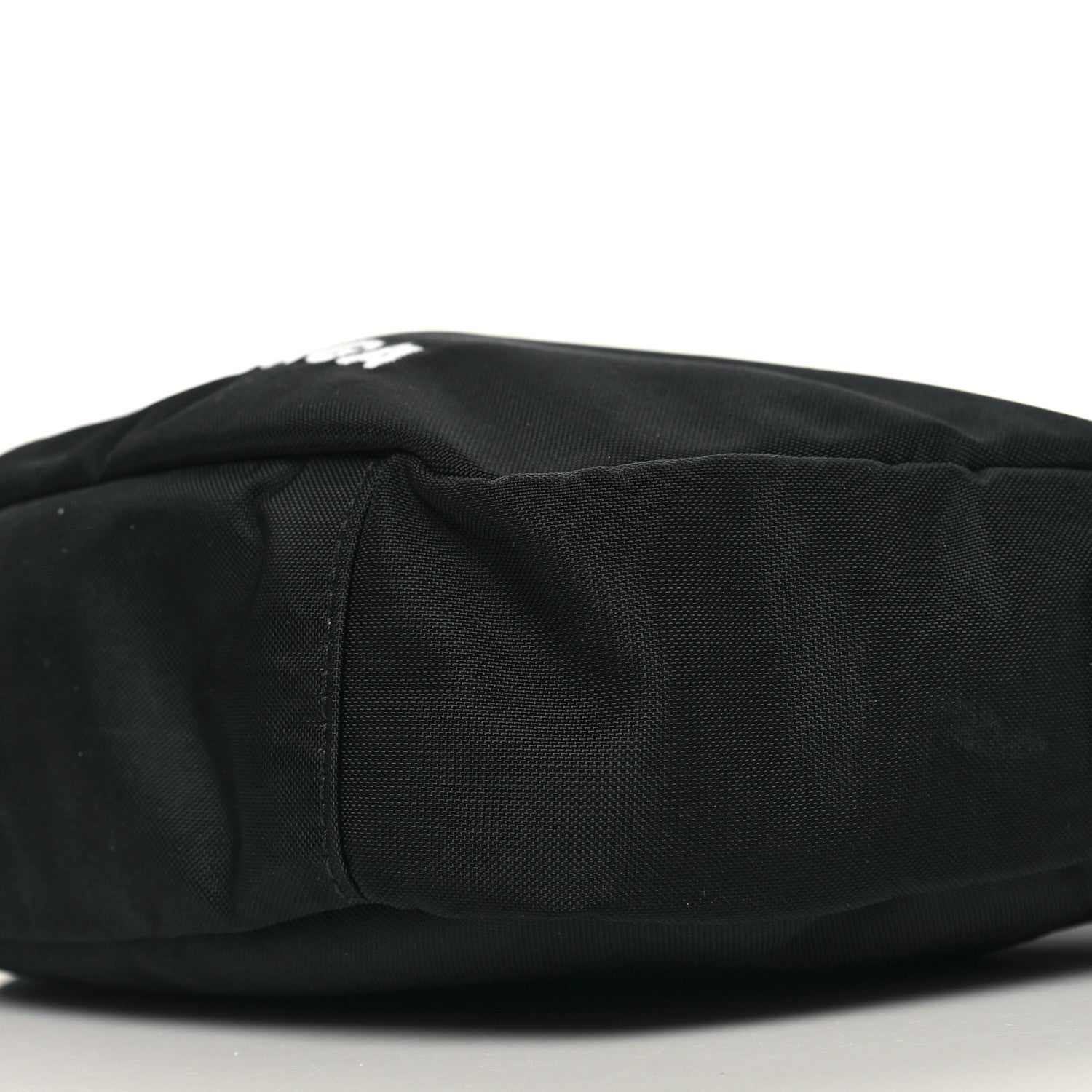 Balenciaga Recycled Sport Nylon Logo Embroidered Wheel Sling Bag Black White 9 of 9