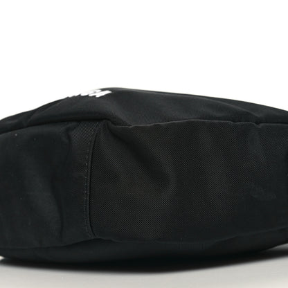 Balenciaga Recycled Sport Nylon Logo Embroidered Wheel Sling Bag Black White 9 of 9