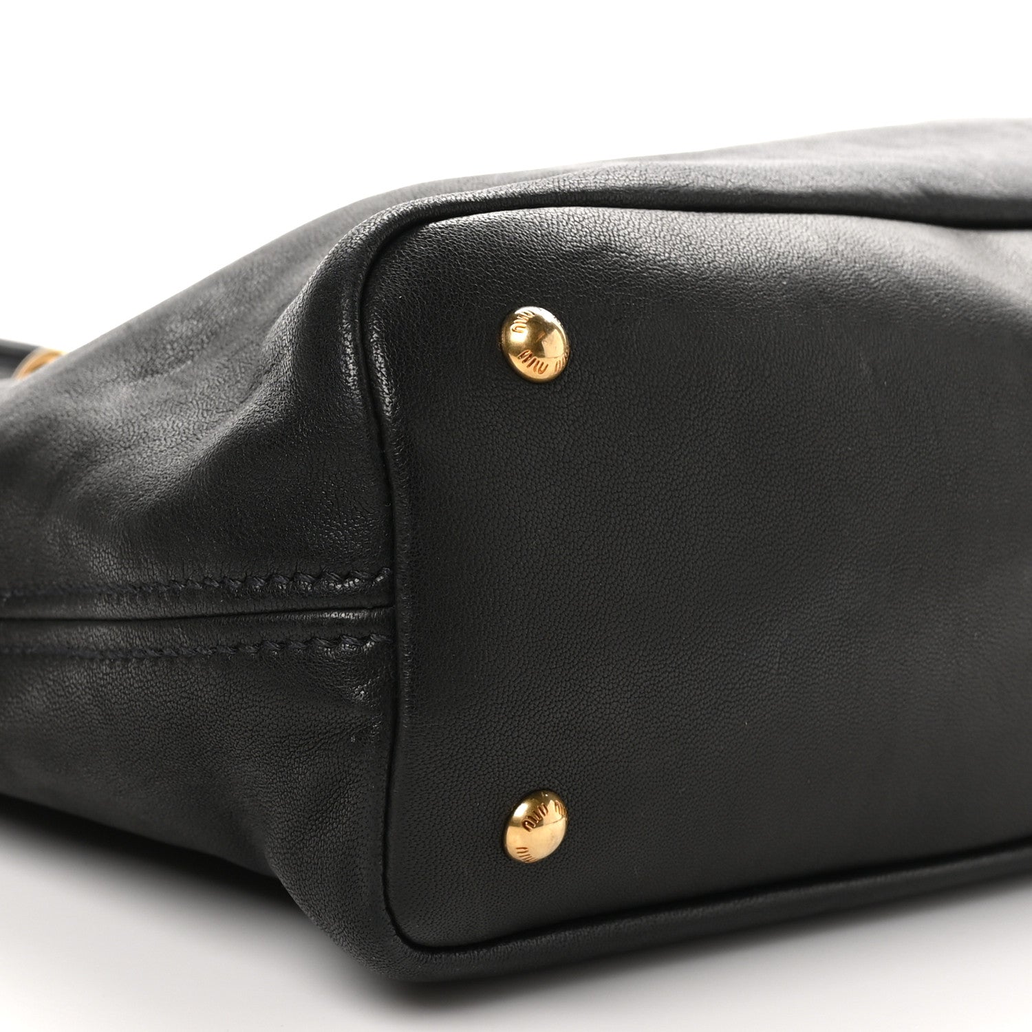 Miu Miu Nappa Medium Aventure Bag Black 9 of 10