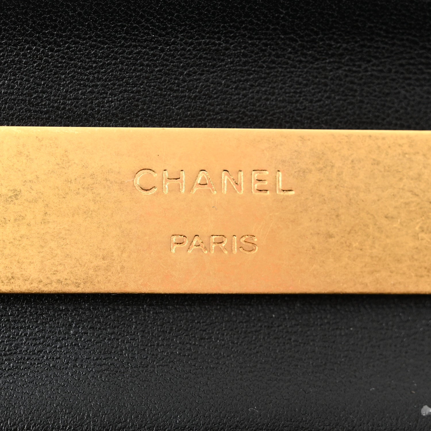 Chanel Lambskin Enamel Quilted Top Handle Flap Phone Holder With Chain Black 6 of 11