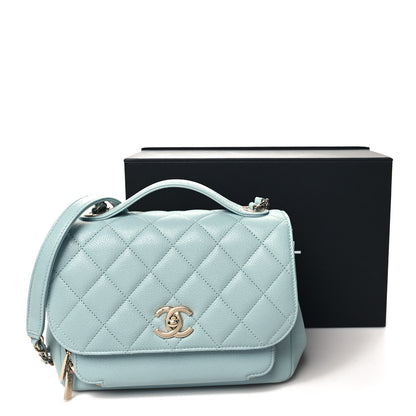 Chanel Caviar Quilted Medium Business Affinity Flap Light Blue 12 of 12