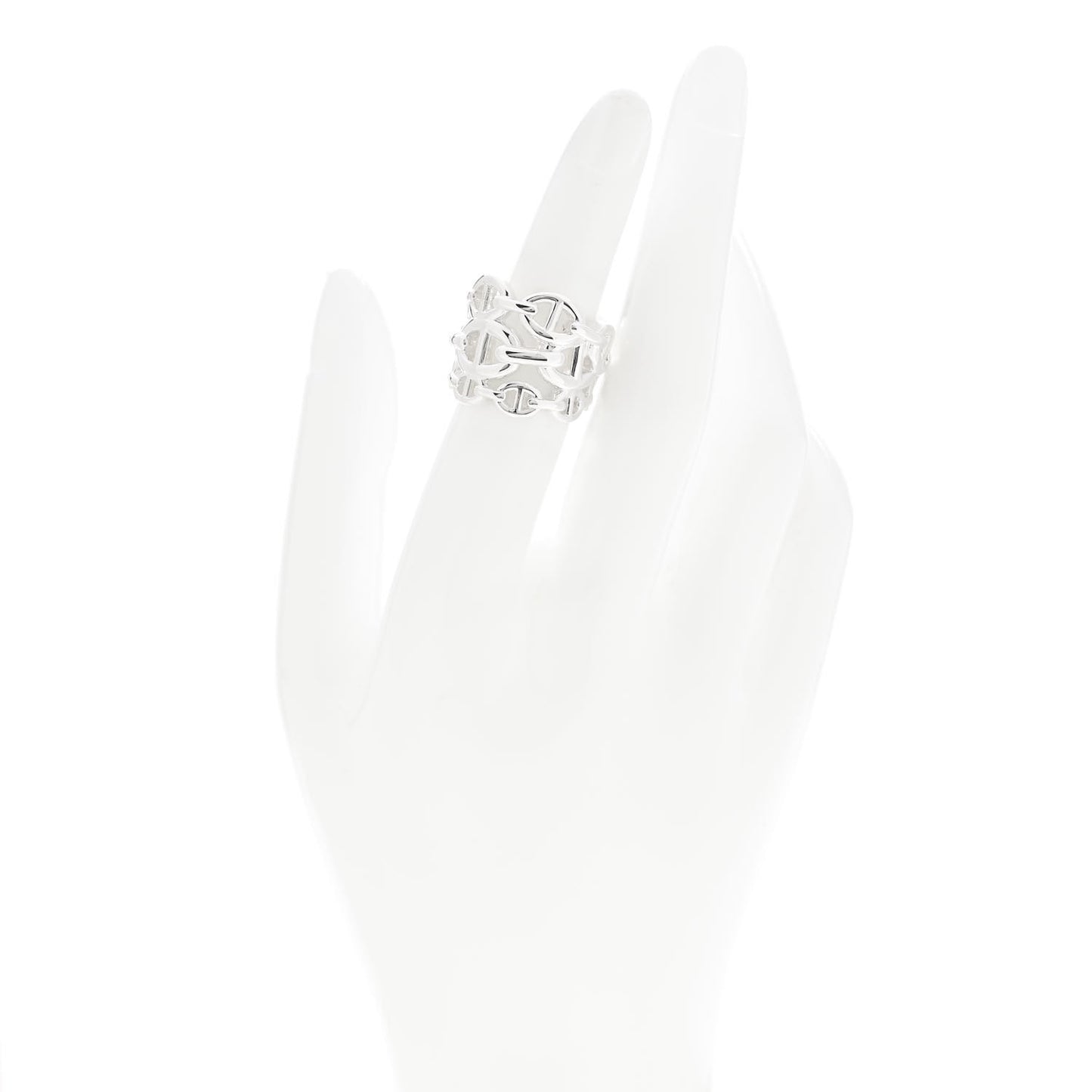 Sterling Silver GM Chaine d'Ancre Enchainee Band Ring 52 6