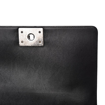 Chanel Lambskin Quilted Medium Boy Flap Black 8 of 16