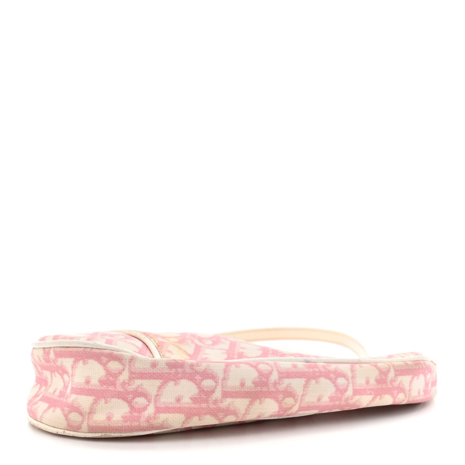 Christian Dior Monogram Mini Saddle Pochette Pink 4 of 14