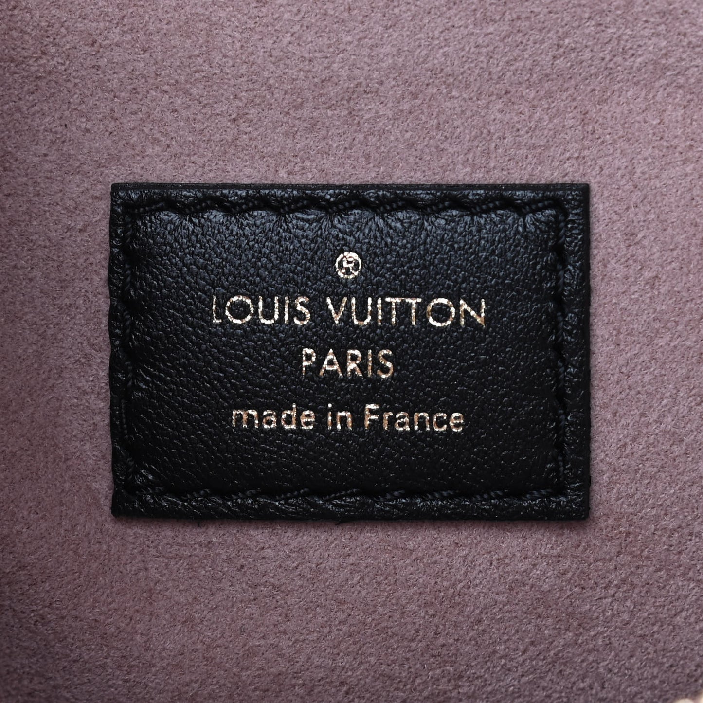 Lambskin Embossed Monogram Coussin PM Black