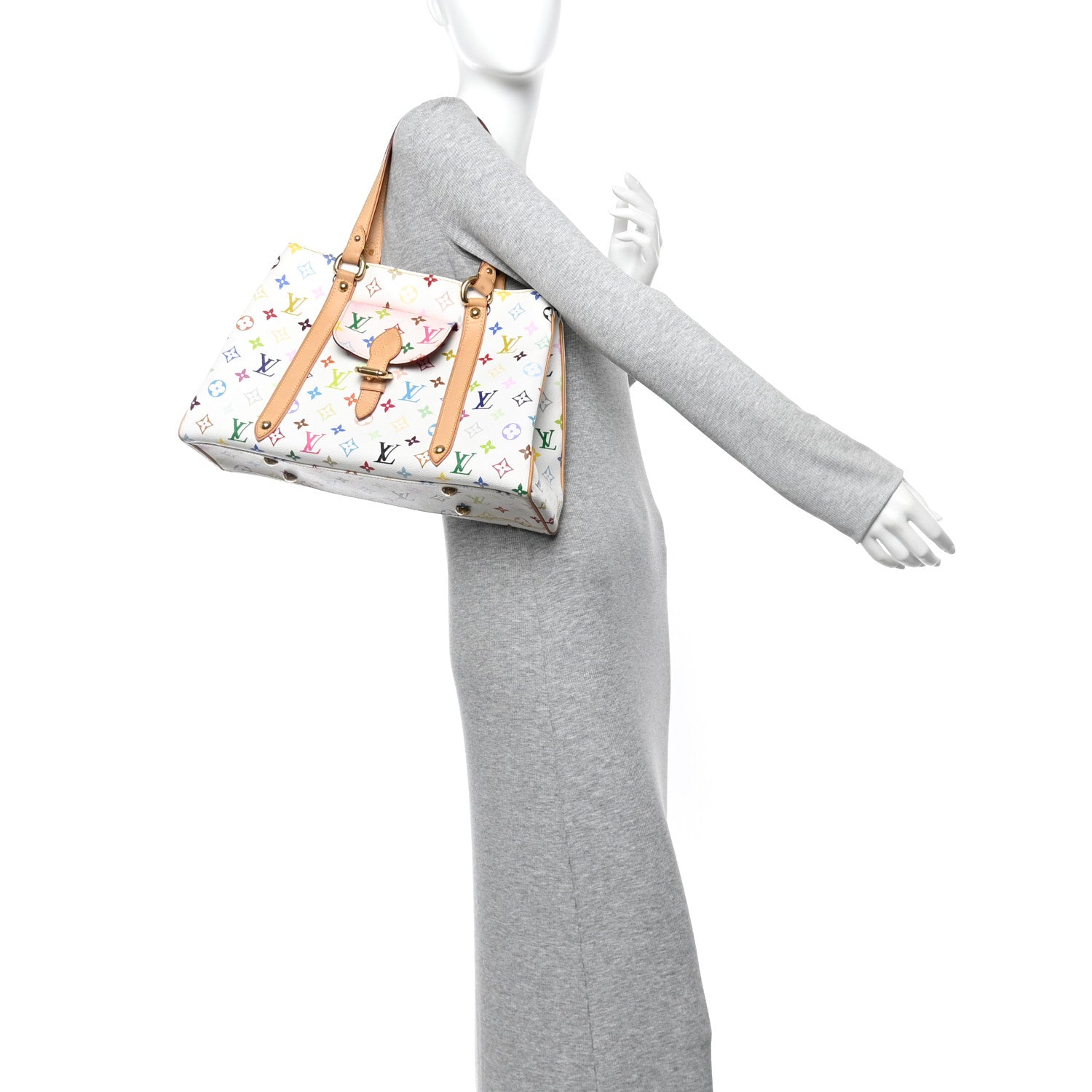 Louis Vuitton Monogram Multicolor Aurelia MM White 2 of 11