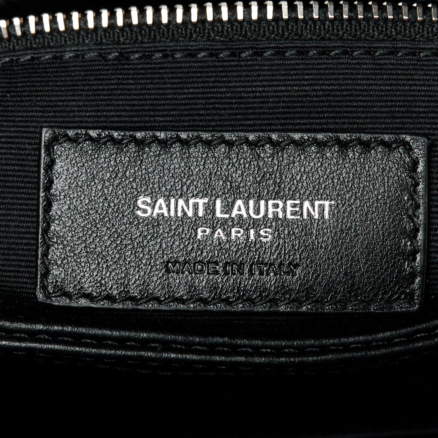 Calfskin Y Quilted Monogram Toy Loulou Crossbody Bag Black