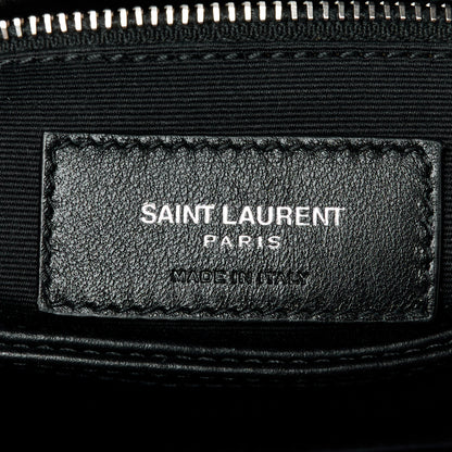Saint Laurent Calfskin Y Quilted Monogram Toy Loulou Crossbody Bag Black 6 of 12