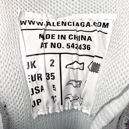 Balenciaga Mesh Rubber Bi-Color Womens Track Sneakers 35 White Pink Grey 8 of 9