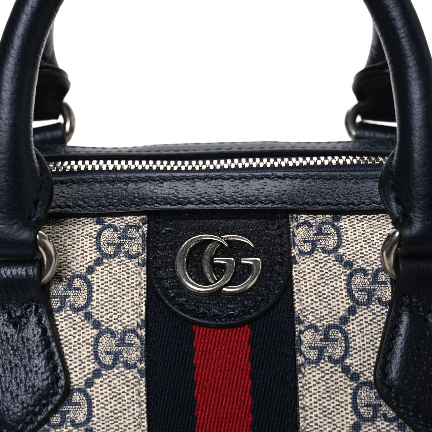 GG Supreme Monogram Web Ophidia Boston Beige Blue