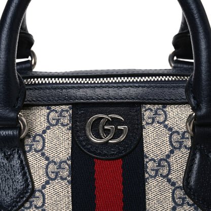 Gucci GG Supreme Monogram Web Ophidia Boston Beige Blue 8 of 10