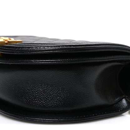 Chanel Caviar Quilted Small Boy Messenger Bag Black 10 of 10