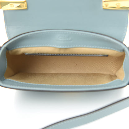 Chloe Calfskin Crocodile Embossed Mini C Bag Faded Blue 5 of 10