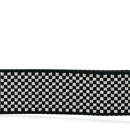 Fendi Ribbon Vitello King Logo Embossed Gingham Woven Adjustable Strap You Panna Black Cuoio 6 of 6
