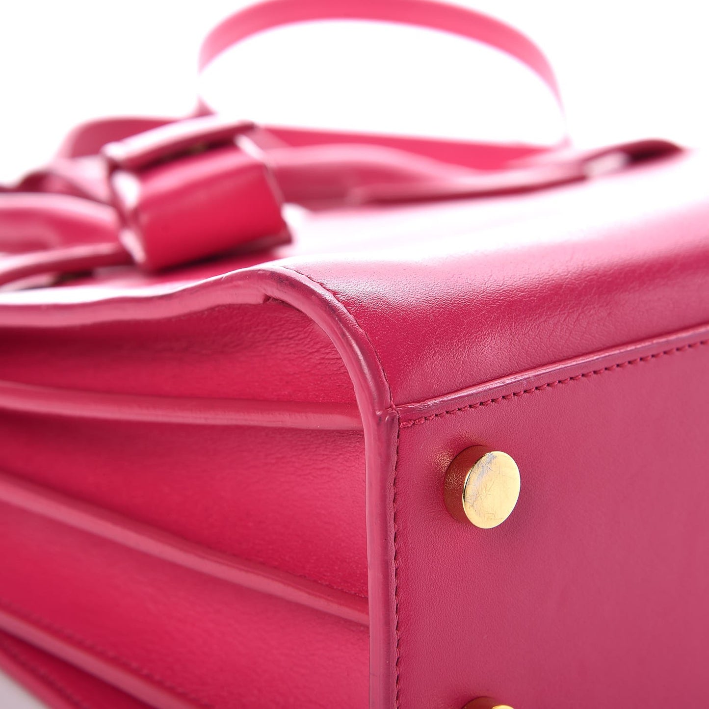 Calfskin Nano Sac De Jour Lipstick Fuchsia