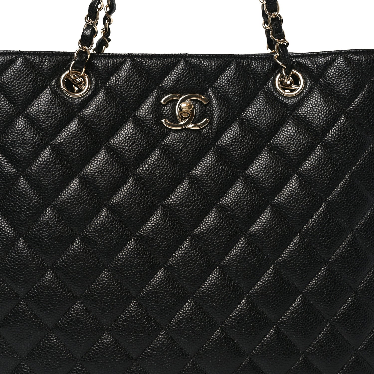 Chanel Caviar Quilted Large Shopping Tote Black 8 of 11