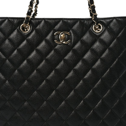 Chanel Caviar Quilted Large Shopping Tote Black 8 of 11