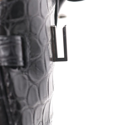 Hermes Matte Niloticus Crocodile Birkin 30 Black 23 of 43