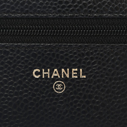Chanel Caviar Quilted Wallet on Chain WOC Black 6 of 12