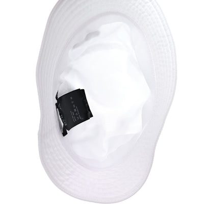 Prada Re-Nylon Metal Triangle Logo Mens Bucket Hat XL White 6 of 8