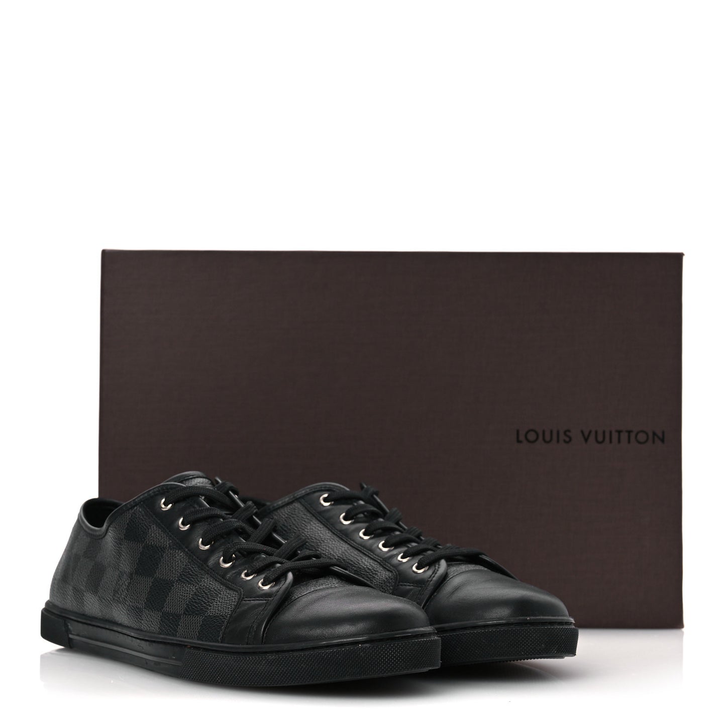Calfskin Damier Graphite Sneakers 7.5