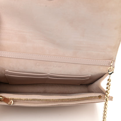 Christian Dior Grained Calfskin Diorama Wallet on Chain Pouch Nude 5 of 13
