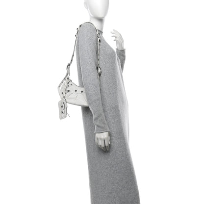 Balenciaga Agneau Arena Le Cagole Shoulder Bag XS Optic White 2 of 16