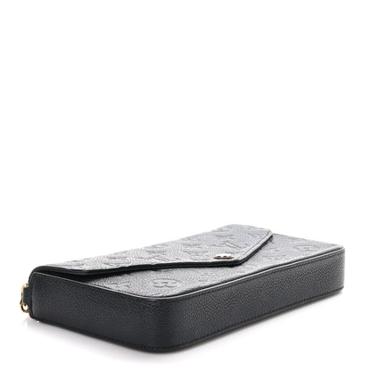 Louis Vuitton Empreinte Pochette Felicie Chain Wallet Black 5 of 10