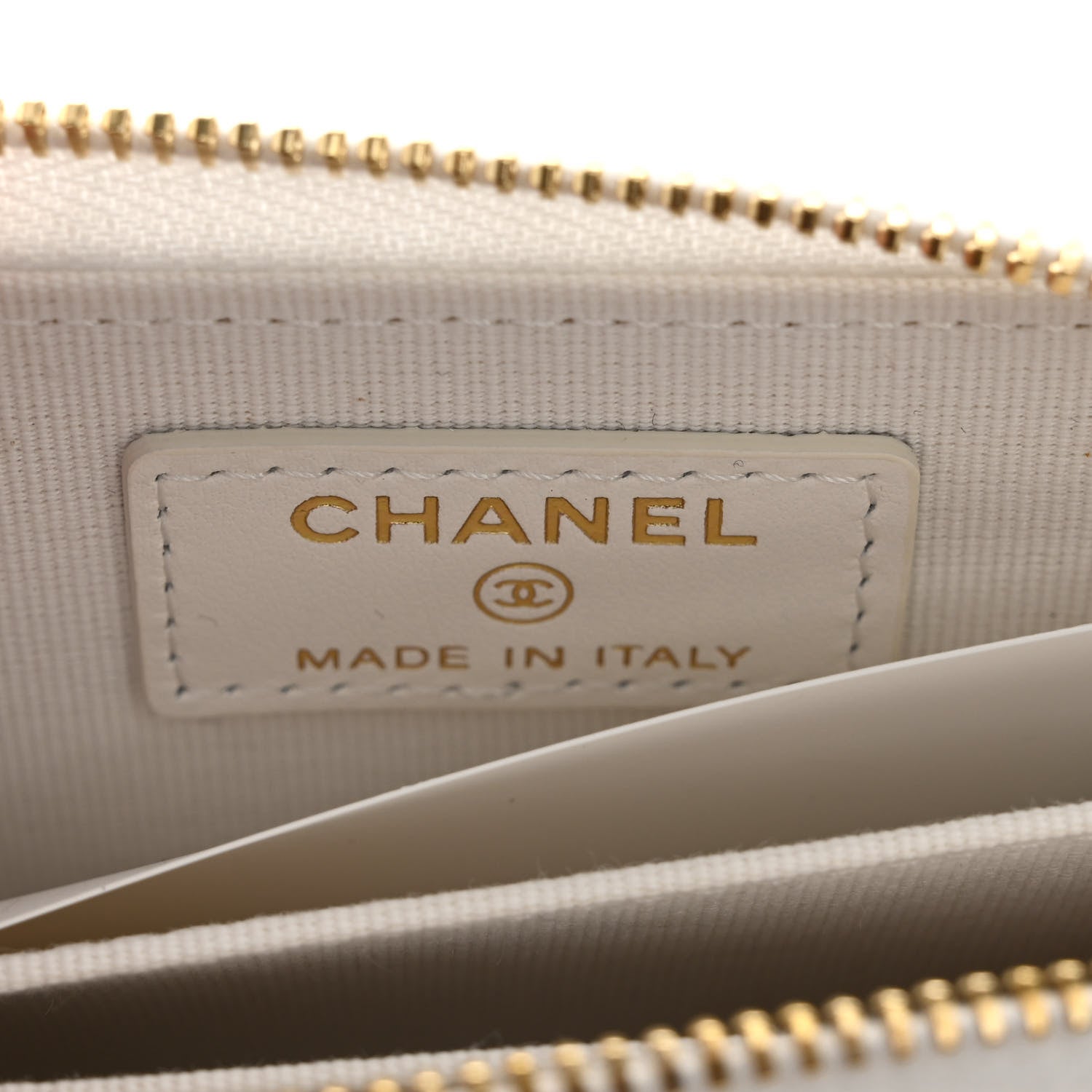 Chanel Tweed Quilted Bow Flap Card Holder On Chain White 6 of 11