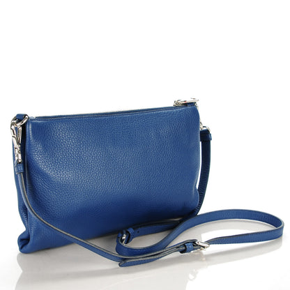 Prada Vitello Daino Shoulder Bag Bleuette 3 of 7