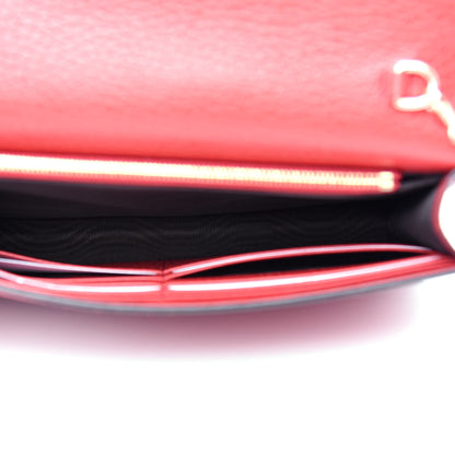 Gucci Dollar Calfskin Medium Betty Chain Wallet Tabasco 5 of 11