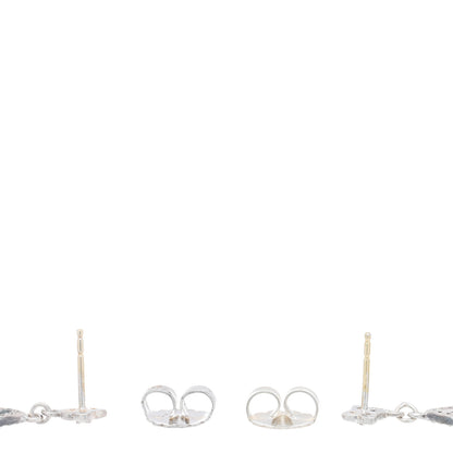 David Yurman Sterling Silver Diamond Quatrefoil Chandelier Earrings 3 of 4